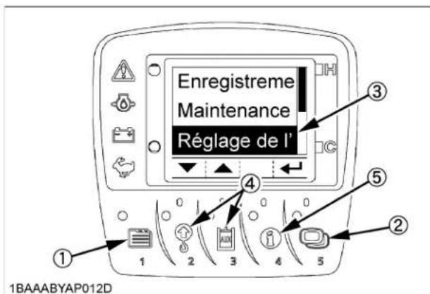 KUBOTA KX0404 - Réglage de L'heure - 2