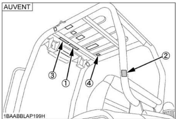 KUBOTA KX0404 - ÉTIQUETTES DE DANGER, D'AVERTISSEMENT ET D'ATTENTION - 14