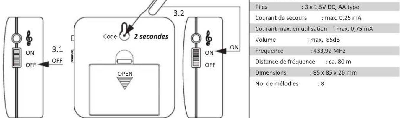 ELRO DVC04C - Pour sonnette video sur DCV040IP - 3