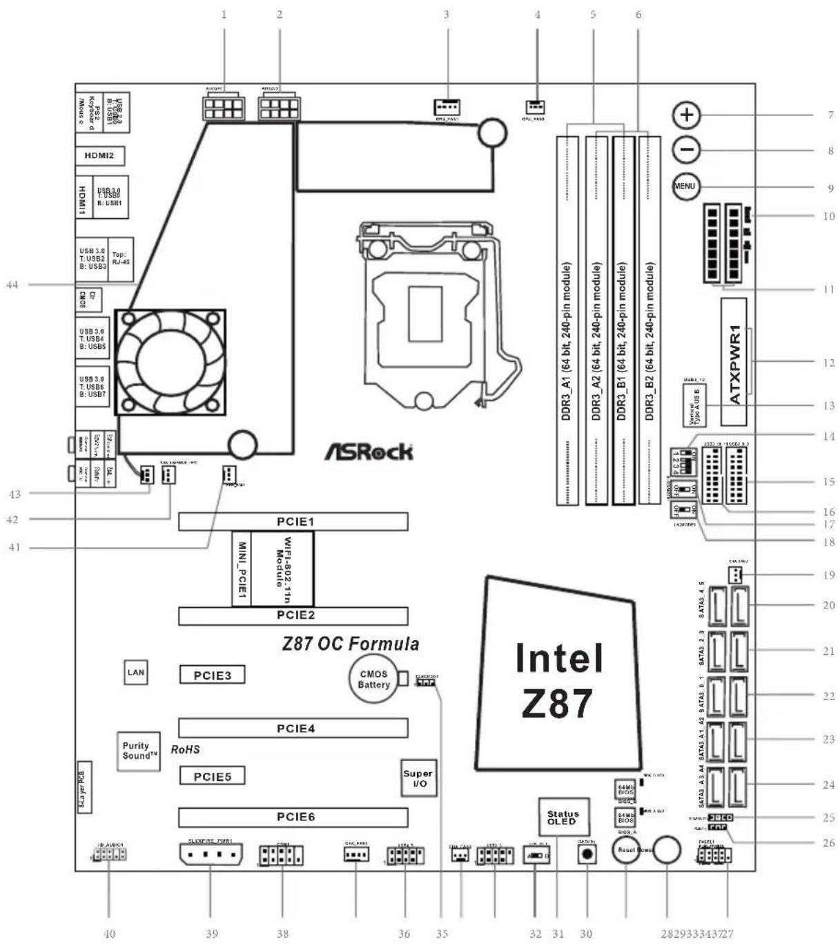 ASROCK Z87 OC Formula - Z87 OC Formula/ac - 1