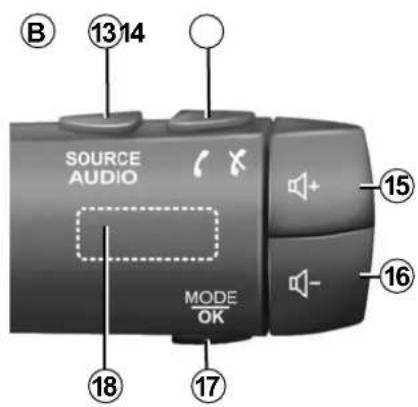 SOURCE AUDIO MODE OK 13 14 15 16 17 18