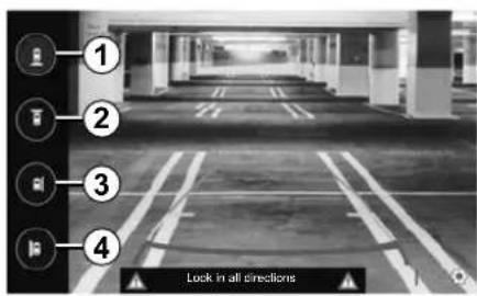 ① ② ③ ④ Lock in all directions