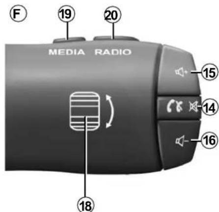 F 19 20 MEDIA RADIO 15 14 16 18