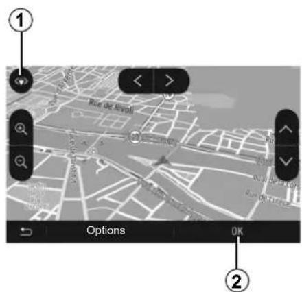 ① Rue del Avoll Options OK ②