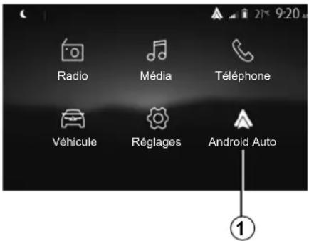 Radio Média Téléphone Véhicule Réglages Android Auto