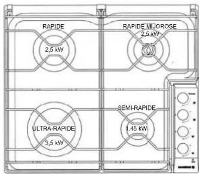 ROSIERES TC 40 PN - TABLE TOUT GAZ - 1