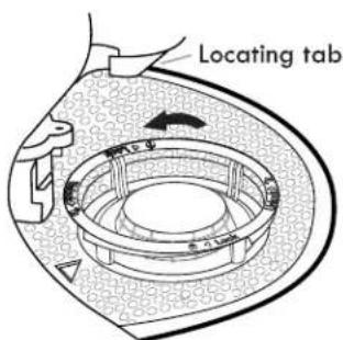 Locating tab