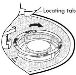 Locating tab