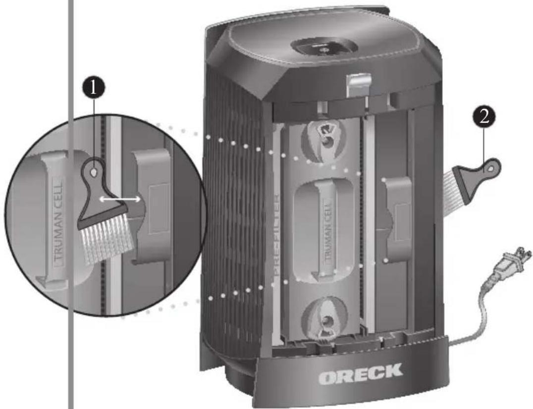 Oreck DualMax WK13016CA - Limpieza de la rejilla de salute - 1