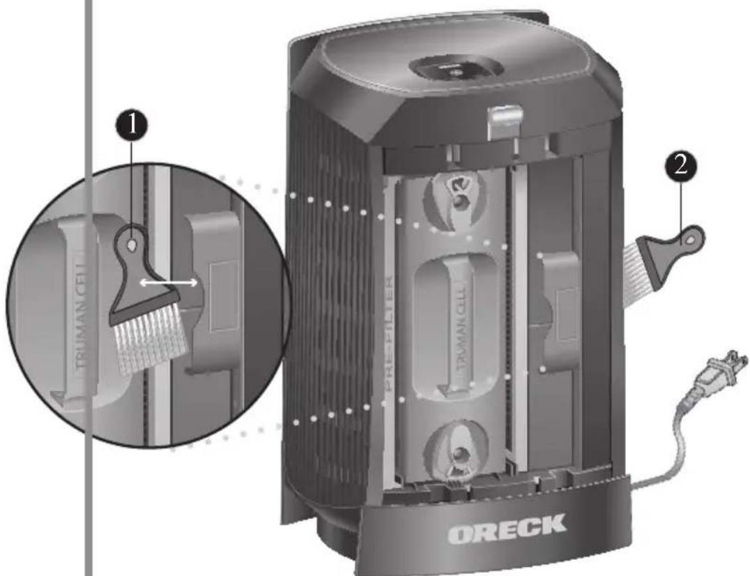 Oreck DualMax WK13016CA - Nettoyage de la grille de sortie - 1