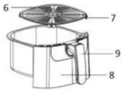 Emerio Smart Fryer AF123543 - DESCRIPTION DES PIÈCES - 3