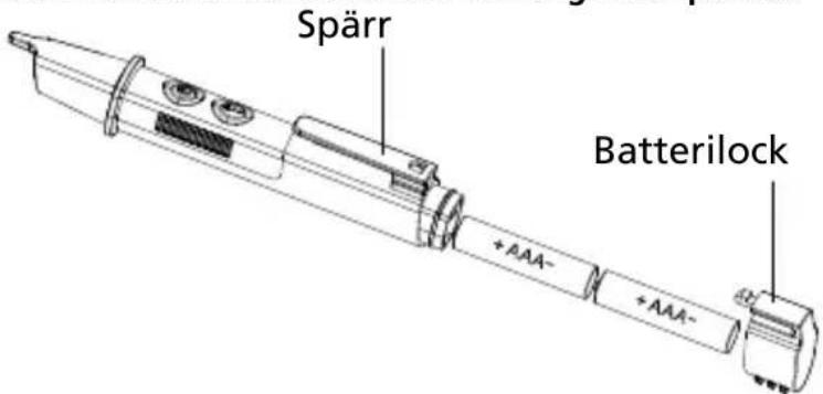 Beha-Amprobe NCV1020EUR - Ta ut batterierna om spanningssonden intekommen att anvandas under en langre tidsperiod. - 1