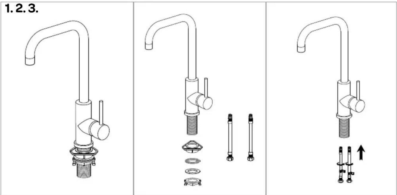 INVENTUM IMK501ZWA - installation of the mixer tap - 1