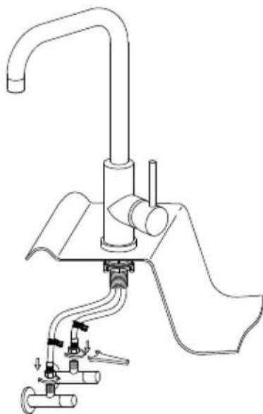 INVENTUM IMK501ZWA - Installation der Mischbatterie - 6