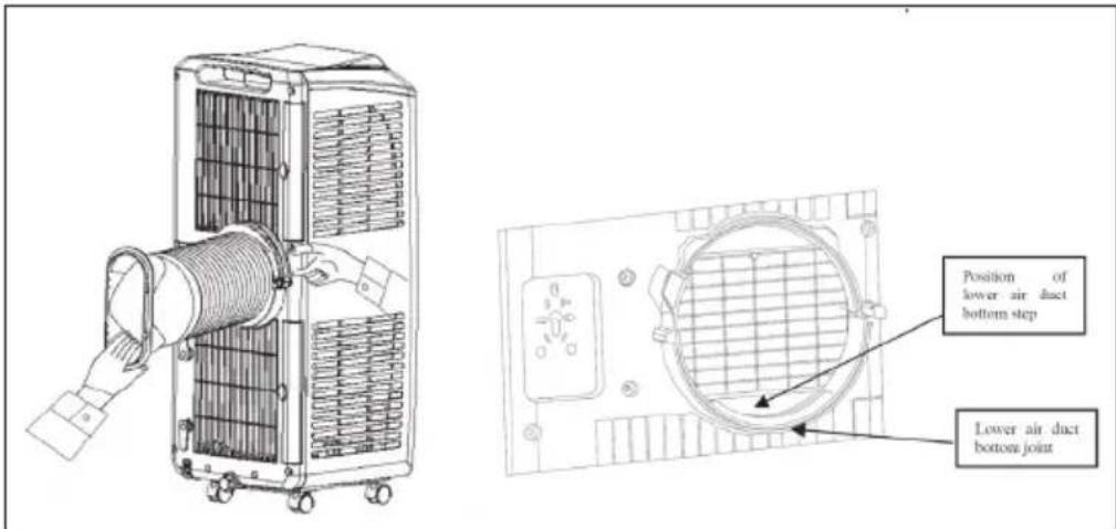 Klarstein Pure Blizzard Smart - Installation of the heat exhaust hose assembly and unit - 1