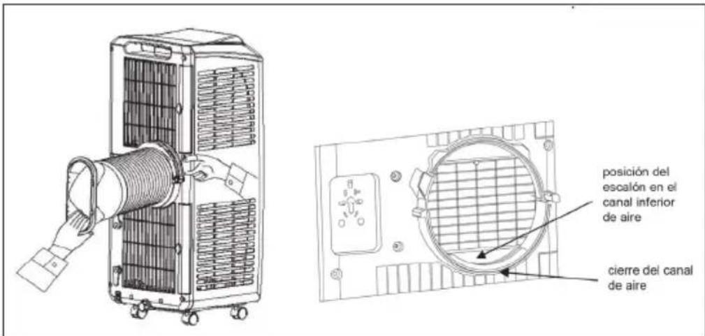Klarstein Pure Blizzard Smart - Instalación de la manguera de aire caliente y de los accesorios - 1