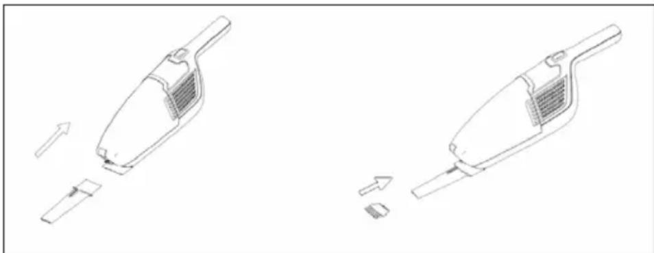 Klarstein TurboHybrid Vacuum Cleaner - Using the accessories - 1