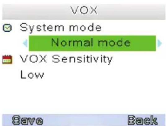 Luvion Easy Plus - MENU>VOX - 3