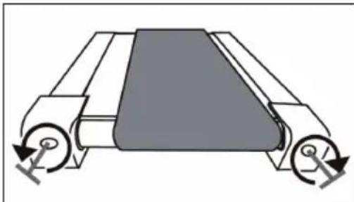 Capital Sports Compact Space - ADJUSTMENT OF THE RUNNING BELT - 1
