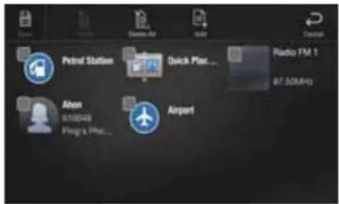 ALPINE X903DDU8 - Appuyez sur la zone de texte de l'élément enregistré. - 1