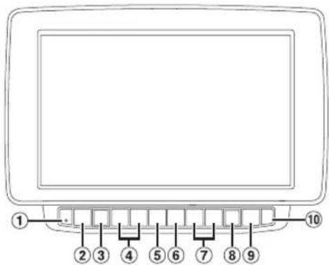 ALPINE X903DDU8 - Emplacement des commandes - 1