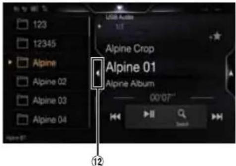 ALPINE X903DDU8 - Exemple d'écran du mode de recherche rapide - 1