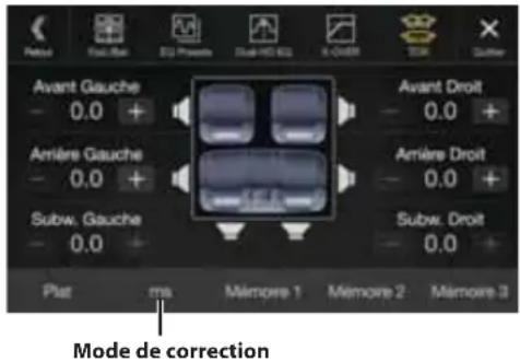 ALPINE X903DDU8 - Réglage Correction AI. Temps (TCR) - 1