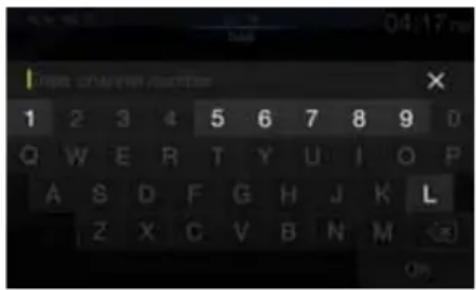 ALPINE X903DDU8 - Saisie directe du numéro de canal et réception des émissions - 1