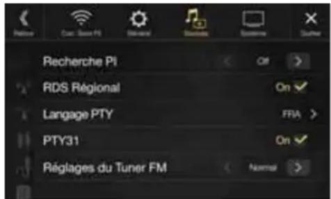 ALPINE X903DDU8 - Réglages Radio - 1