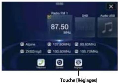 ALPINE X903DDU8 - Appuyez sur le bouton MENU. - 1