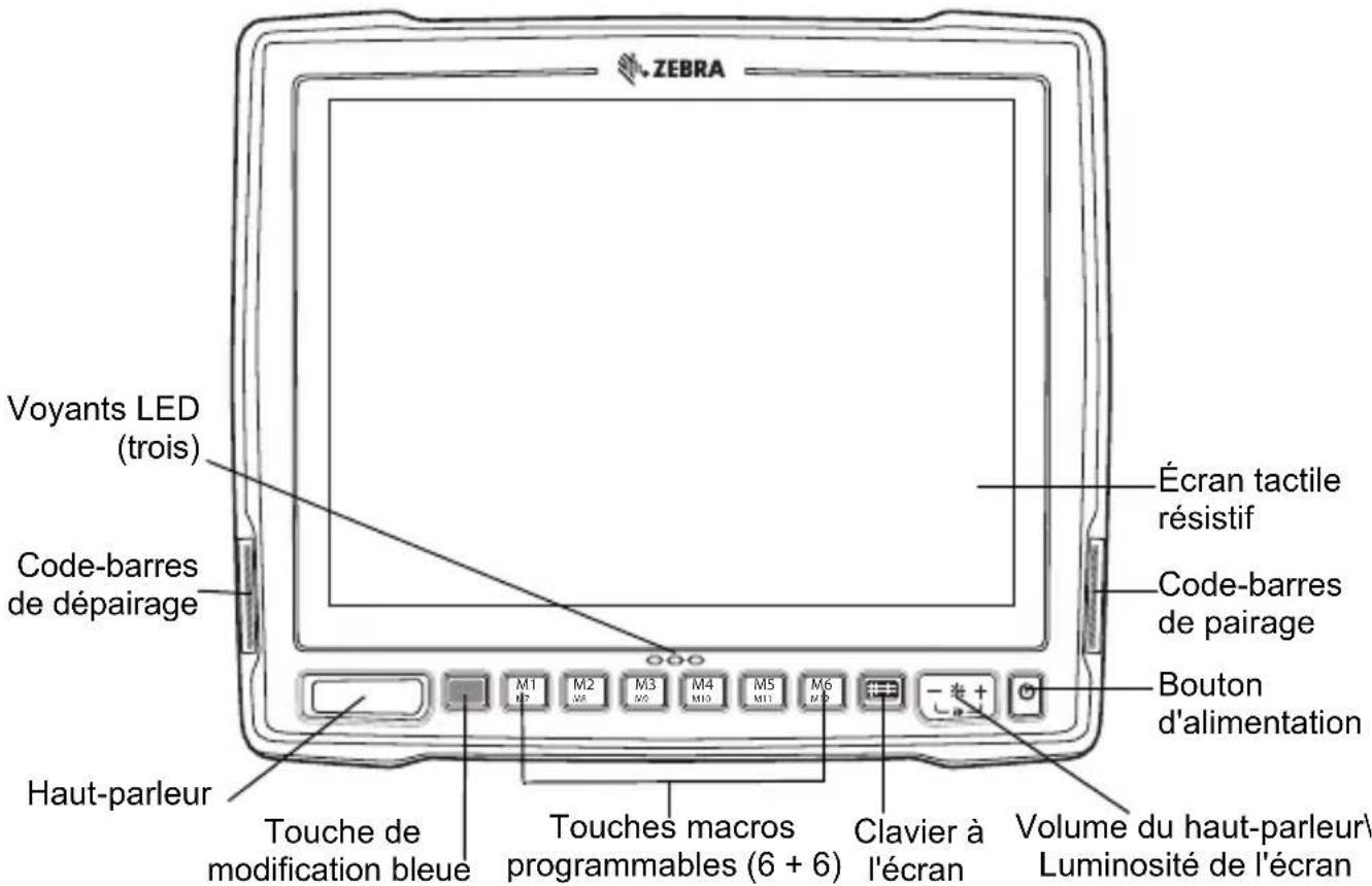 ZEBRA VC80 - Vue de face - 1