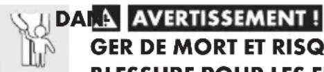 Ernesto HG05177 - AVERTISSEMENT! RISQUE DE BLESSURE! - 1