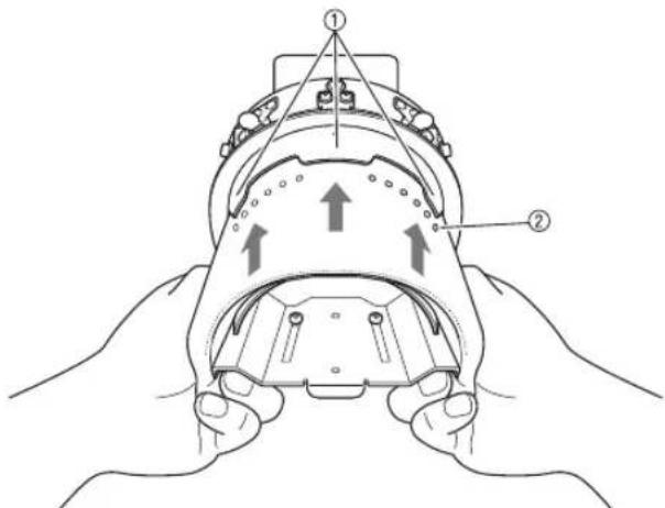 BABY LOCK Array - Attaching the cap frame - 3