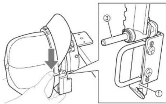 BABY LOCK Array - Posizione o bastidor superior a partir de cima de modo que a aba localizada em cada lado do bastidor superior se encaixe na abertura de cada lado do bastidor inferior. - 2