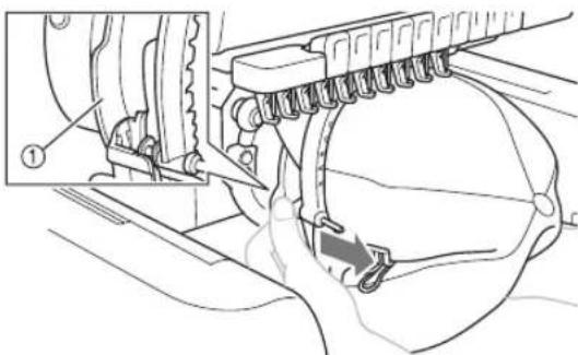 BABY LOCK Array - Removing the cap frame - 4