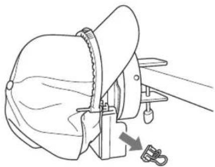BABY LOCK Array - Attach the cap frame to the mounting jig. - 3