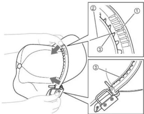 BABY LOCK Array - Fixation du cadre pour casquettes - 5