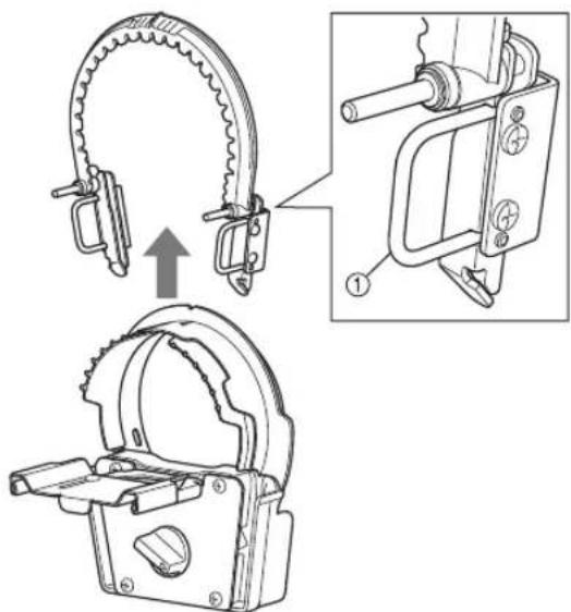 BABY LOCK Array - Saisissez les poignées du cadre supérieur et retirez le cadre supérieur du cadre inférieur. - 1