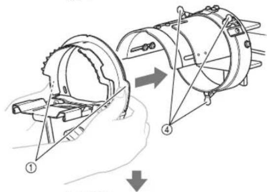 BABY LOCK Array - Attaching the cap frame - 1