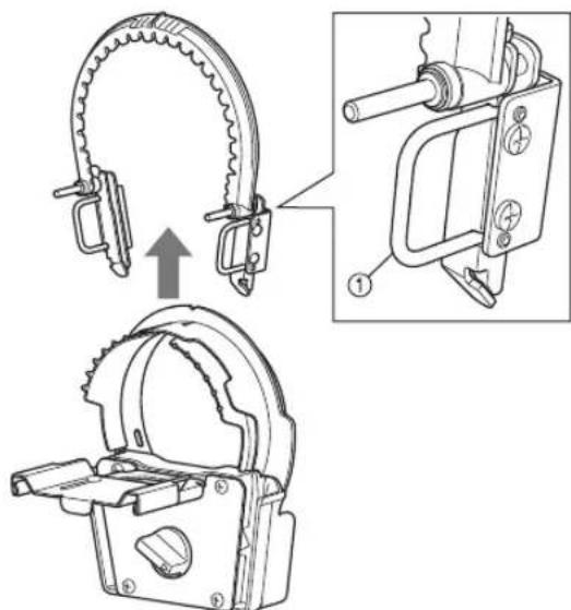 BABY LOCK Array - Sujete las pinzas del bastidor superior y retire dicho bastidor del bastidor inferior. - 1