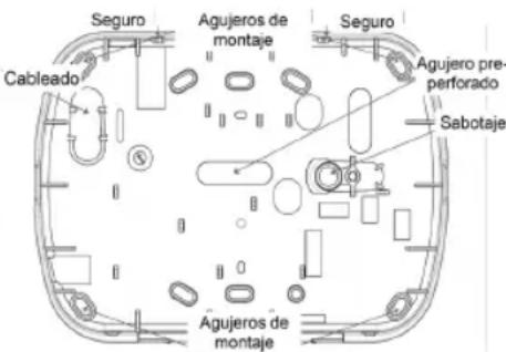 DSC HS2LCDWFP9 - Desmontaje del teclado - 1