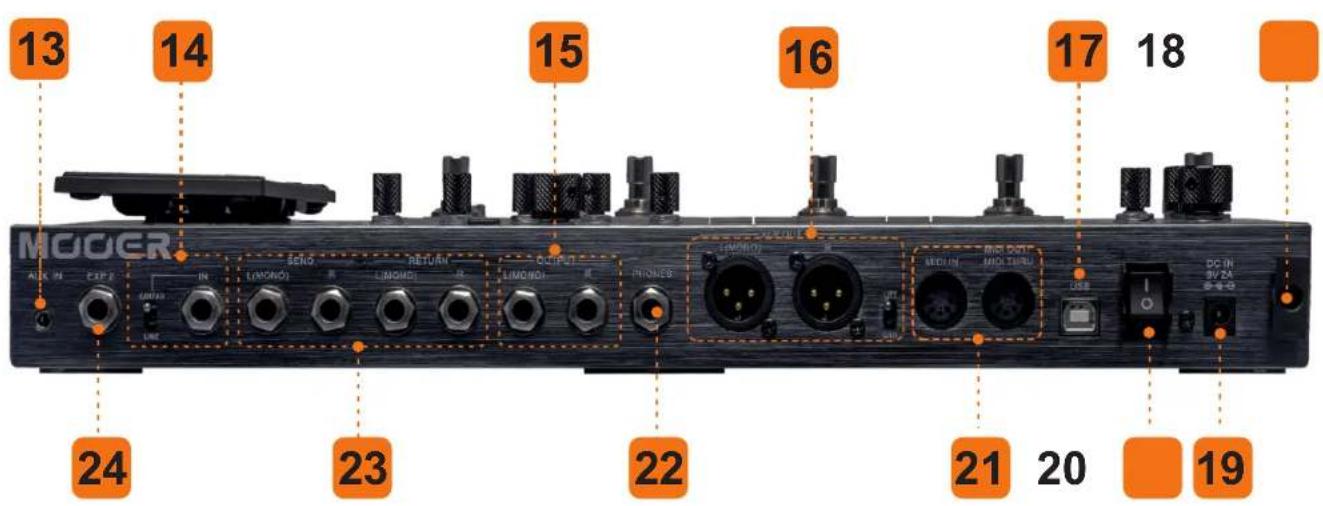 Mooer GE300 - TOUCHES DE BLOC D'EFFETS - 1