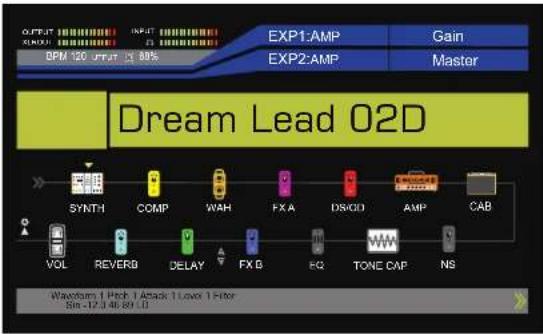 Mooer GE300 - Routage des blocs d'effets - 1