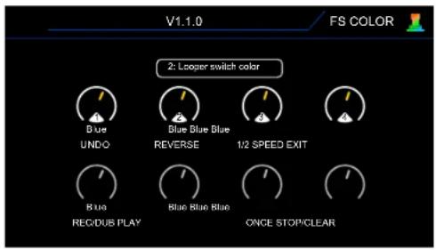 Mooer GE300 - FS COLOR (couleur des footswitches) - 2