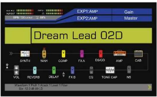 Mooer GE300 - Routage des blocs d'effets - 5