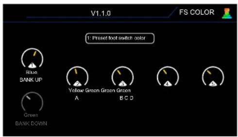 Mooer GE300 - FS COLOR (couleur des footswitches) - 1