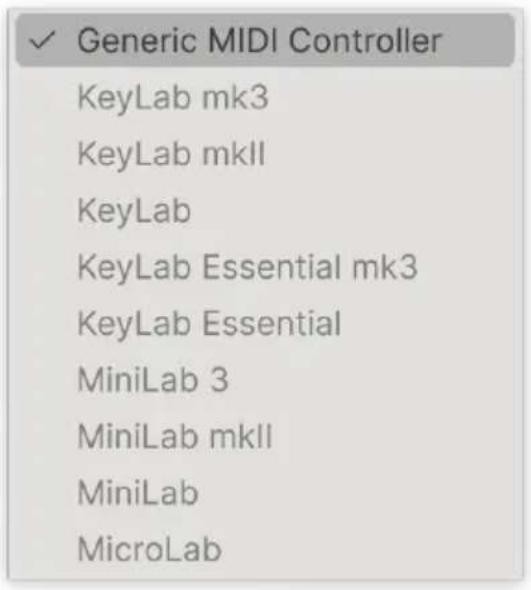 Arturia Augmented STRINGS Intro - MIDI Controller Menu - 1