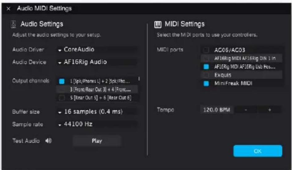 Arturia Augmented STRINGS Intro - Audio and MIDI settings - 才一デイ才と MIDIの設定 - 3