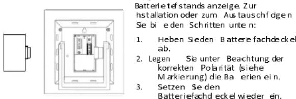 TECHNOLINE WS 9136 - INSTALLATION UND AUSTAUSCH DER BATTERIEN DER WETTERSTATION - 1