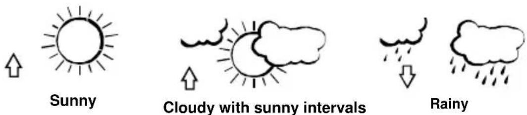 TECHNOLINE WS 9273 - WEATHER FORECASTING ICONS: - 1